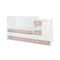 Bed MiniMAX NEW white+amber /Variant C - kid bed/